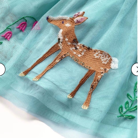 🌸SOLD🐣 HTF NWT mini boden Sequin Appliqué Tulle Skirt - Picture 4 of 15